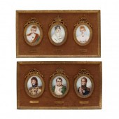 SIX ANTIQUE FRAMED PORTRAIT MI