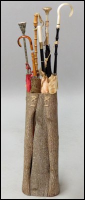 SIX ANTIQUE PARASOLS. Together