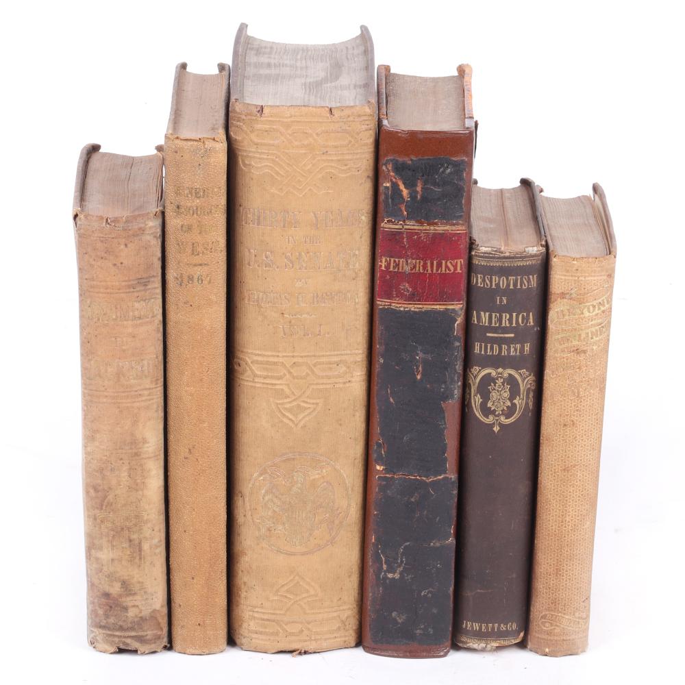 SIX ANTIQUE U.S. POLITICAL &
