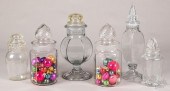 SIX APOTHECARY DISPLAY JARS, C