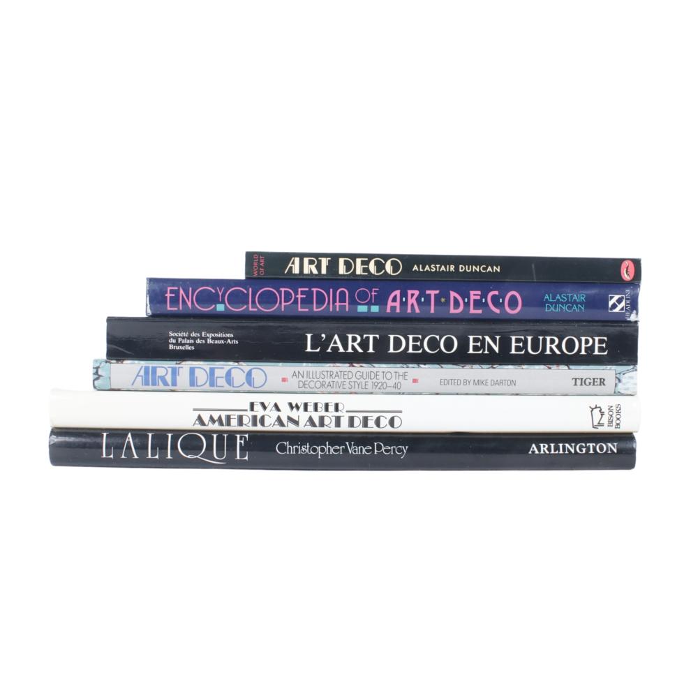 SIX ART DECO REFERENCE BOOKS: