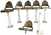 SIX ART DECO-STYLE "SODA FOUNT