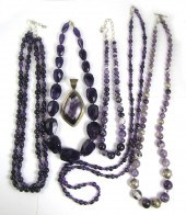 SIX ARTICLES OF AMETHYST JEWEL