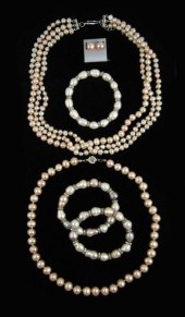 SIX ARTICLES OF PEARL JEWELRY,