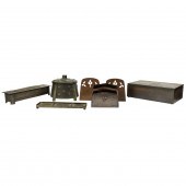 SIX ARTS AND CRAFTS BRONZE OR