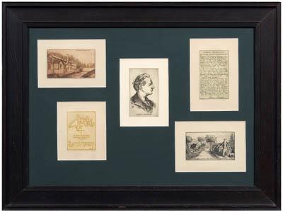Six Arts and Crafts etchings, all