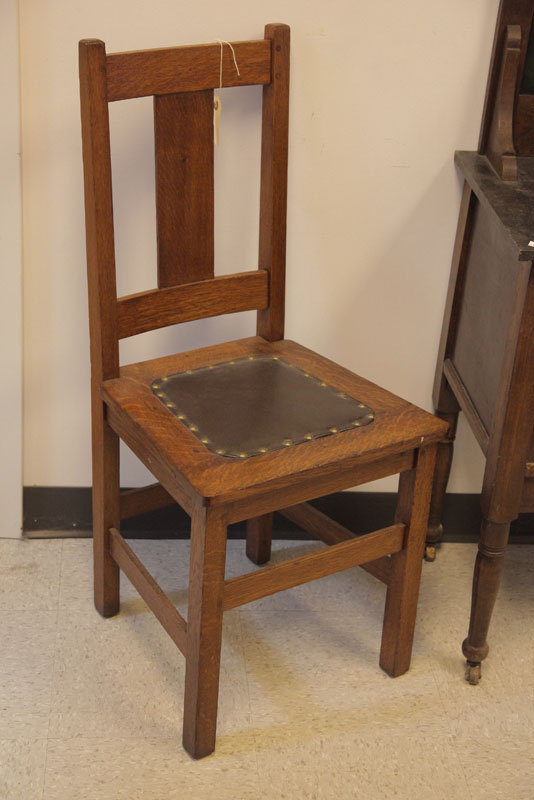 SIX ARTS & CRAFTS LIMBERT CHAIRS.