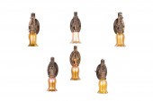 SIX ARTS & CRAFTS SCONCES W/ S