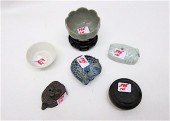 SIX ASIAN PORCELAINS AND POTTE