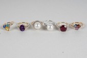 SIX ASSORTED 10 KARAT YELLOW G