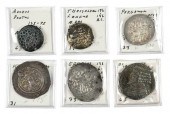 SIX ASSORTED ANCIENT COINStetr