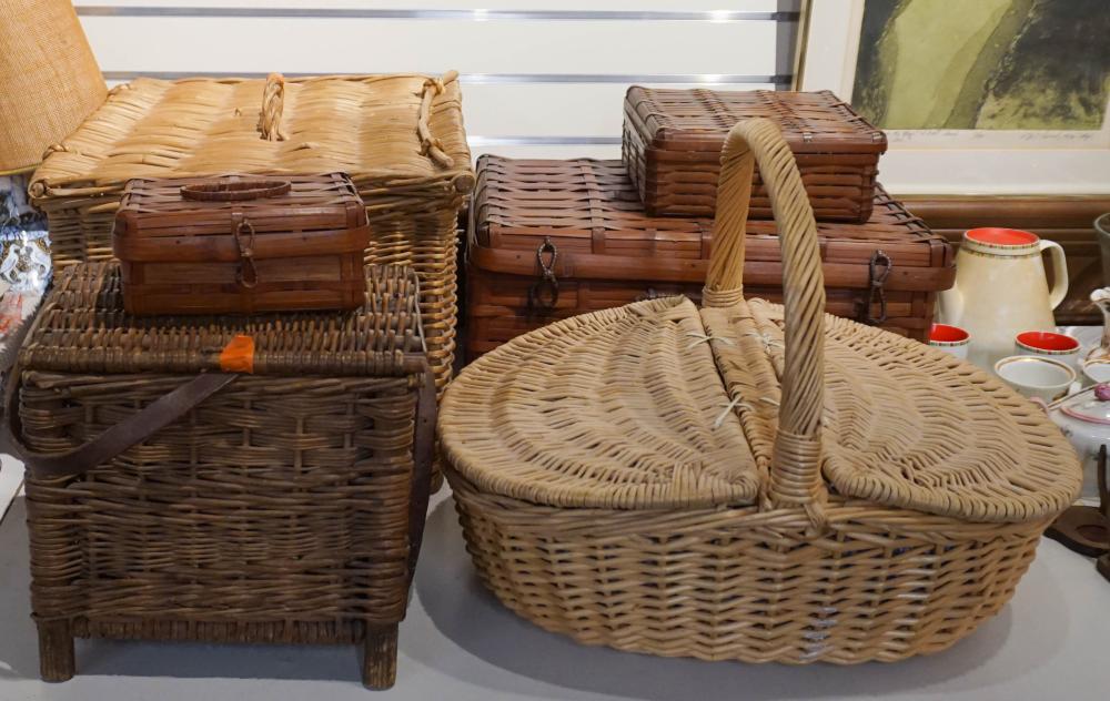 SIX ASSORTED BASKETSSix Assorted