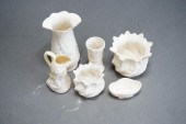 SIX ASSORTED BELLEEK IRISH POR