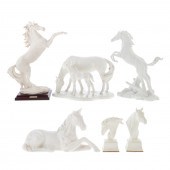 SIX ASSORTED CERAMIC & RESIN W