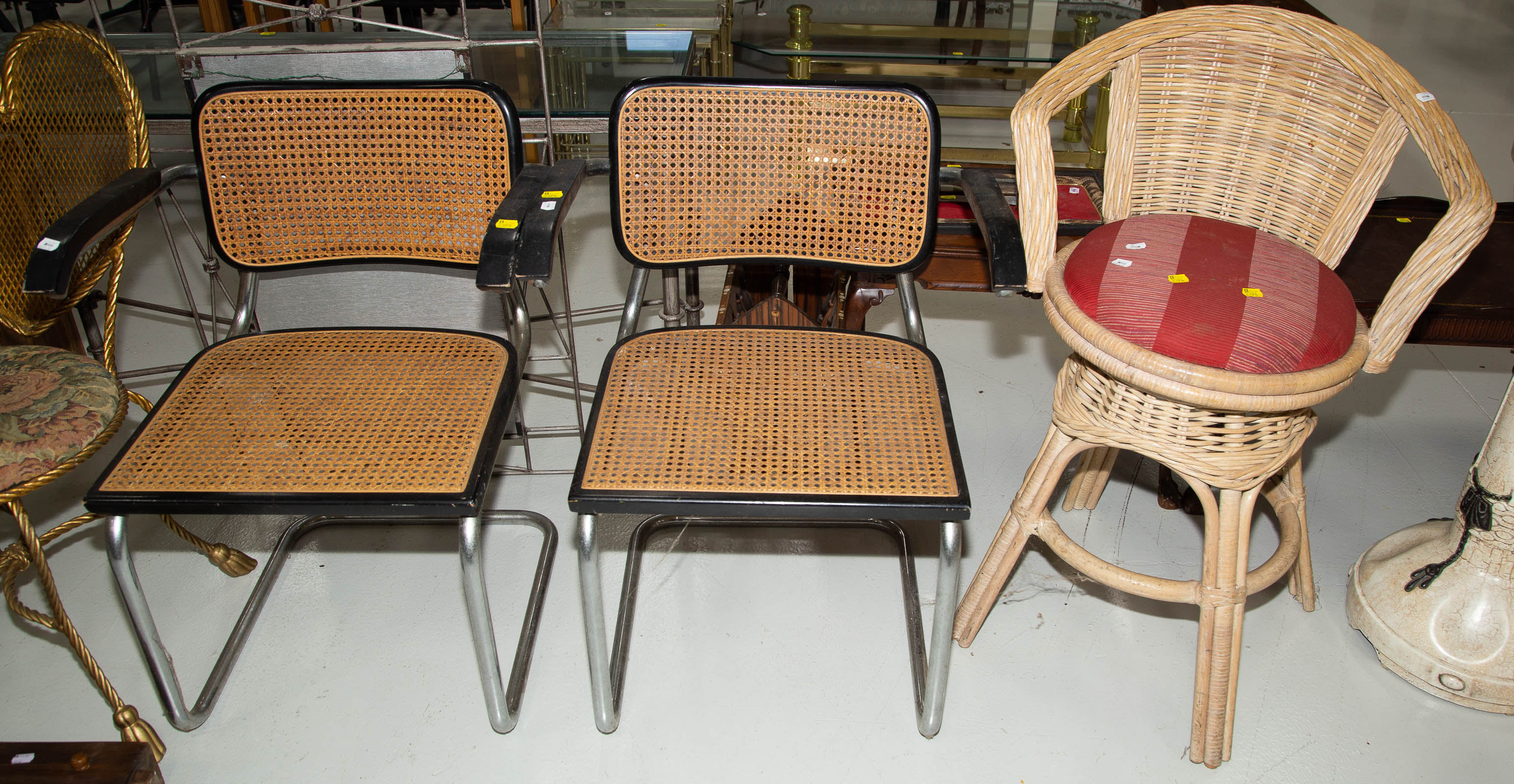 SIX ASSORTED CHAIRS Includes