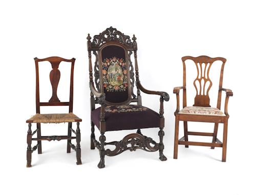 Six assorted chairs to include