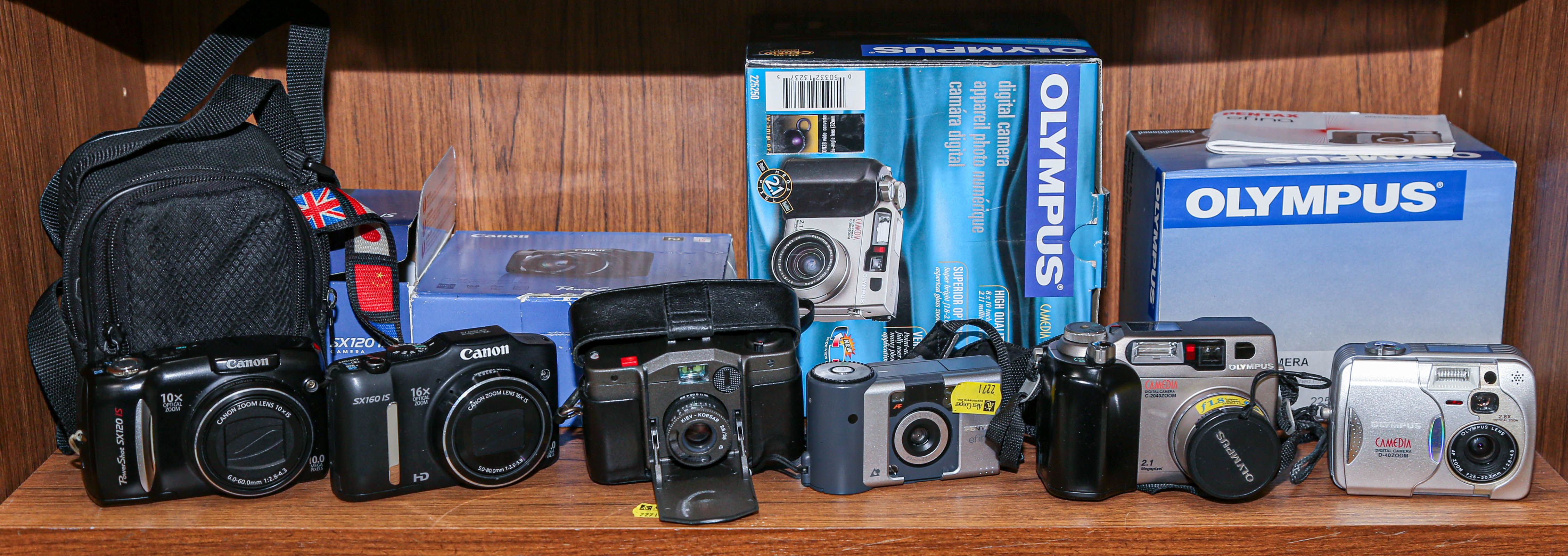 SIX ASSORTED DIGITAL CAMERAS