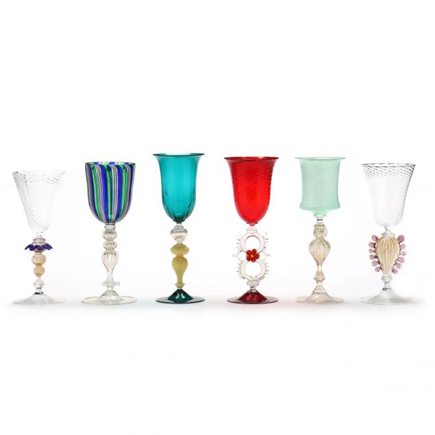 SIX ASSORTED FINE VENETIAN ART