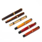 SIX ASSORTED FOUNTAIN PENS<br>