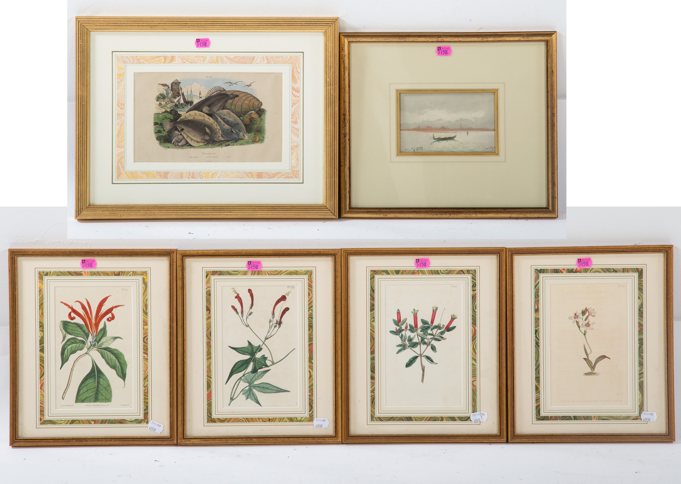 SIX ASSORTED FRAMED ARTWORKS