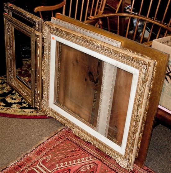 Six assorted giltwood frames