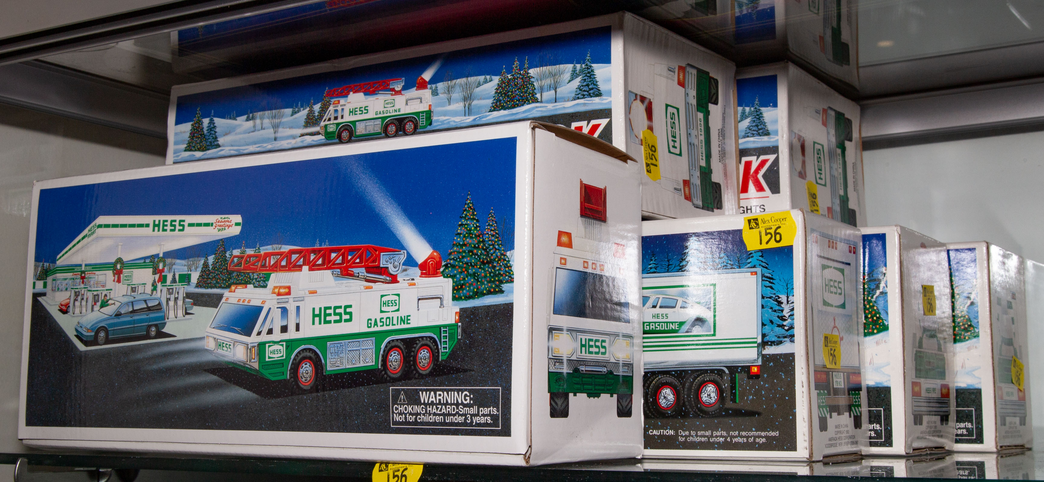 SIX ASSORTED HESS TRUCKS Includes
