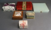 SIX ASSORTED HINGED JEWELRY CA