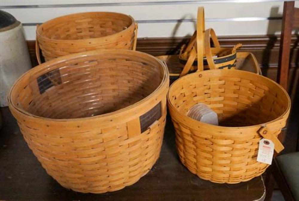 SIX ASSORTED LONGABERGER WOVEN