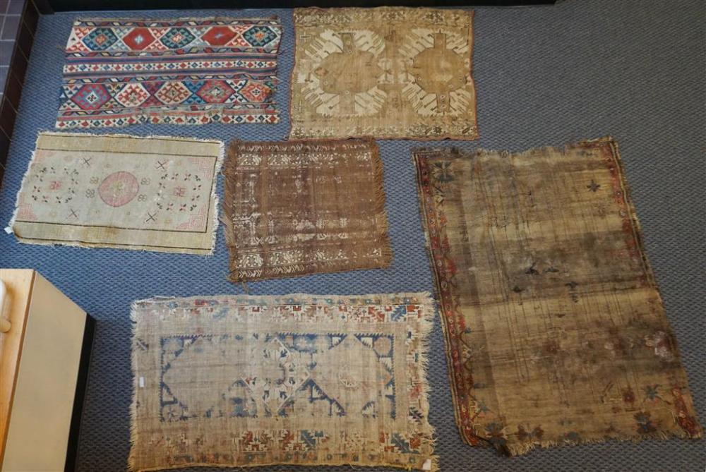 SIX ASSORTED PERSIAN RUGS (EACH