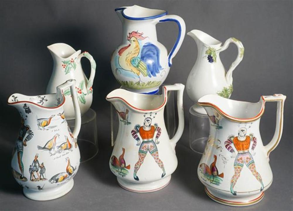 SIX ASSORTED PORCELAIN AND