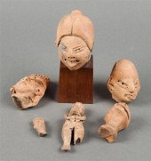 Six assorted Precolumbian terr