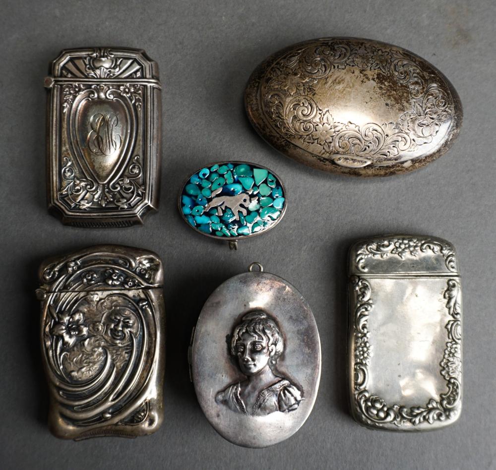 SIX ASSORTED STERLING SILVER