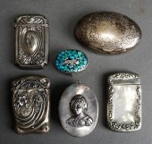 SIX ASSORTED STERLING SILVER M