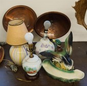 SIX ASSORTED TABLE LAMPSSix As