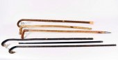 SIX ASSORTED WOOD OR METAL CAN