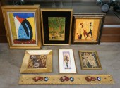SIX ASSORTED WORKS OF ARTSix A