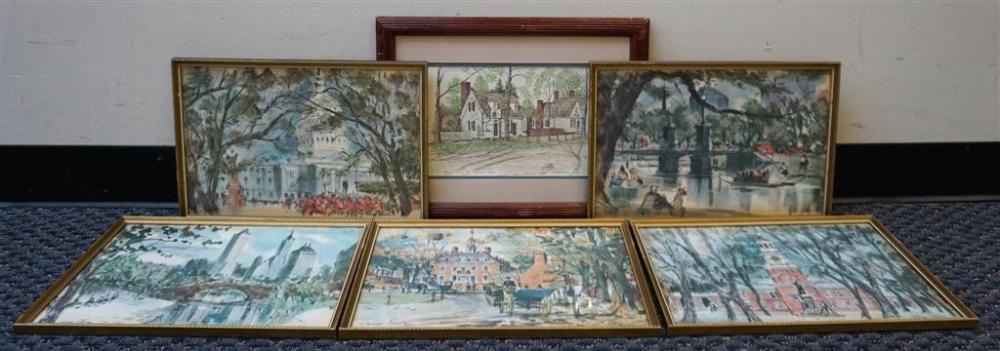 SIX ASSORTED WORKS OF ARTSix