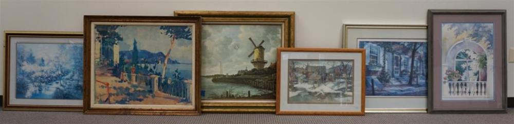 SIX ASSORTED WORKS OF ARTSix