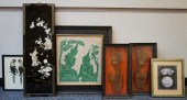 SIX ASSORTED WORKS OF ARTSix A