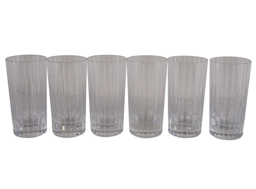SIX BACCARAT CRYSTAL TUMBLERSeach