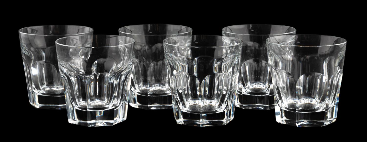 SIX BACCARAT HARCOURT GLASS