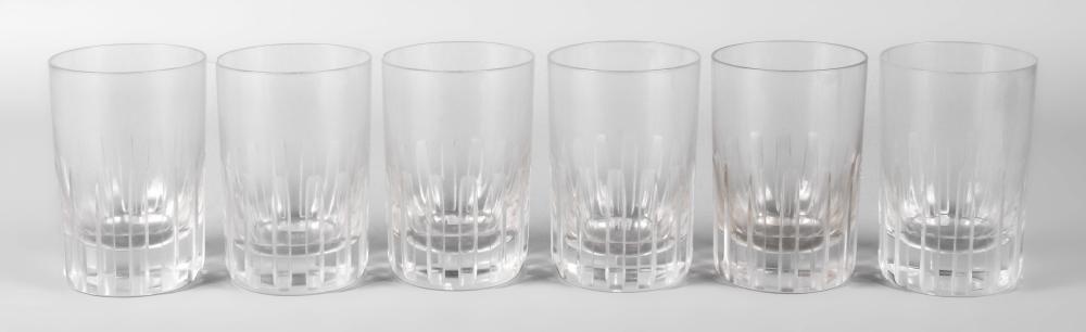 SIX BACCARAT 'ROTARY' DOUBLE OLD