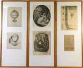 SIX BALLOON THEMED ETCHINGS IN