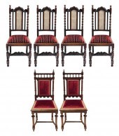 SIX BAROQUE/ JACOBEAN STYLE CA