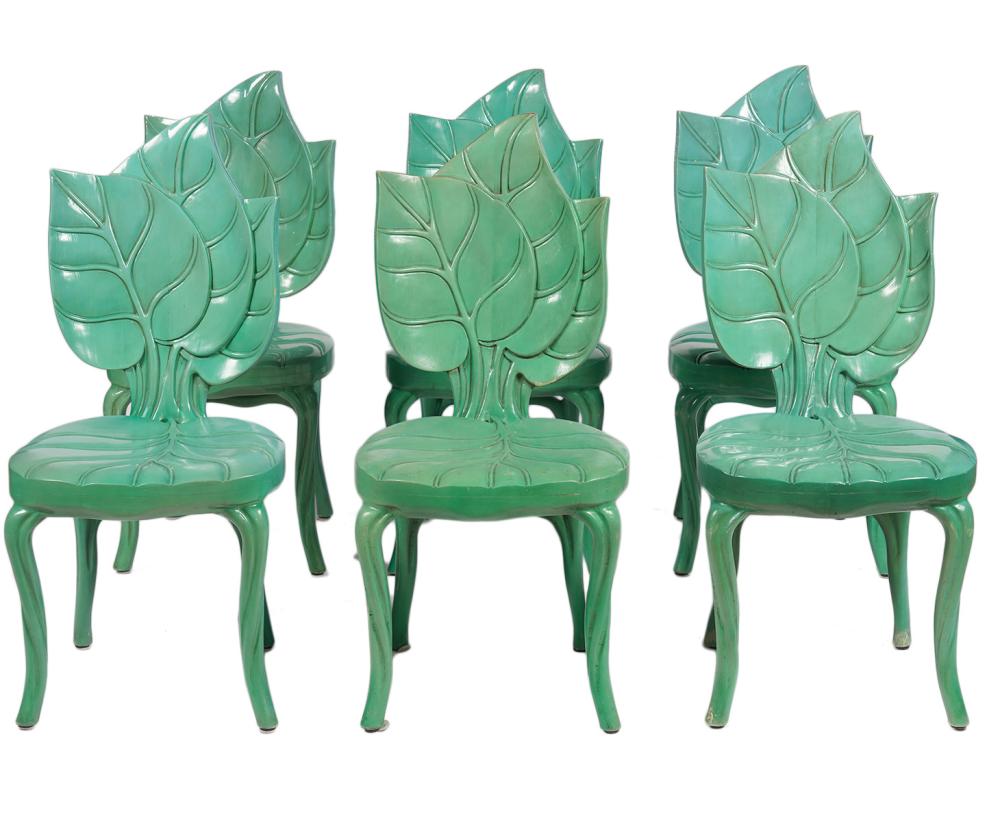 SIX BARTOLOZZI & MAIOLI HAND CARVED