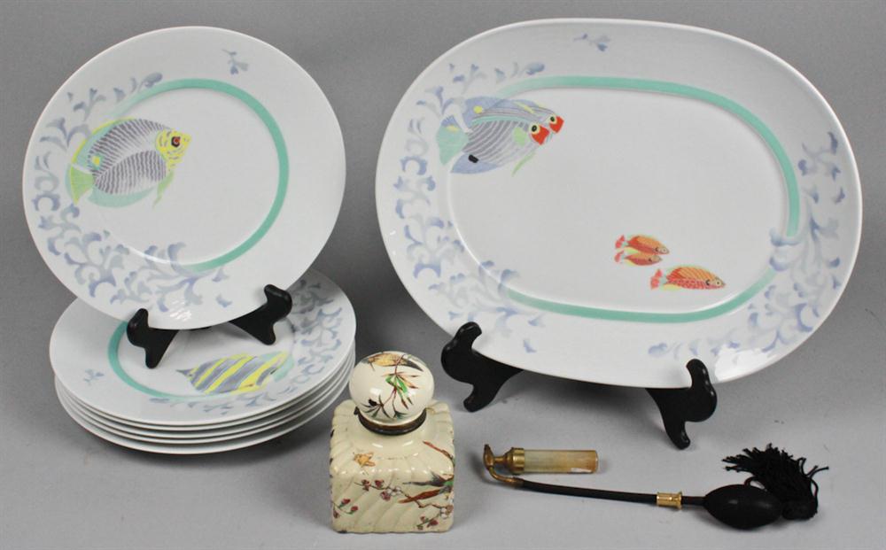 SIX BERNARDAUD 'CARAIBES' PATTERN