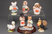 Six Beswick china "Beatrix Pot