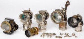 SIX BICYCLE LANTERNS, CA. 1900