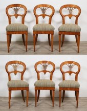 SIX BIEDERMEIER DINING CHAIRSS