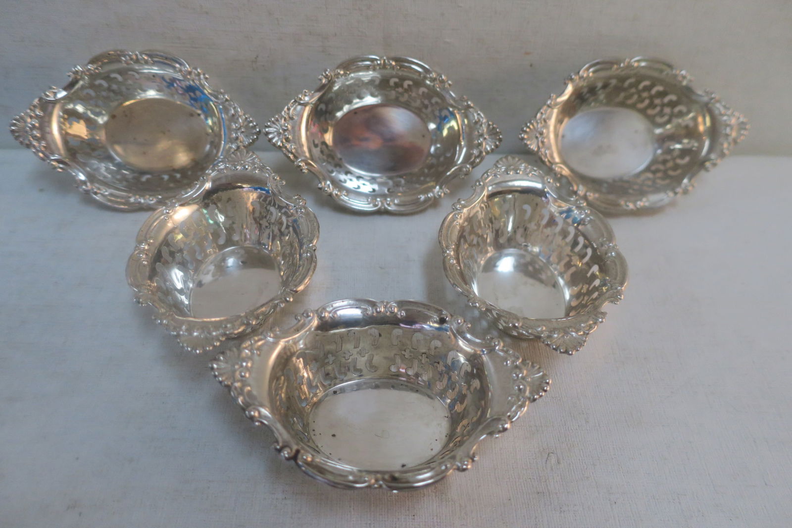 SIX BIRKS "POMPADOUR" STERLING